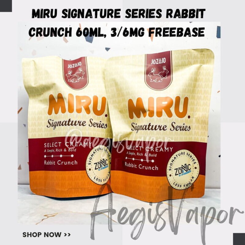 MIRU SIGNATURE RABBIT CRUNCH 60ML FREEBASE