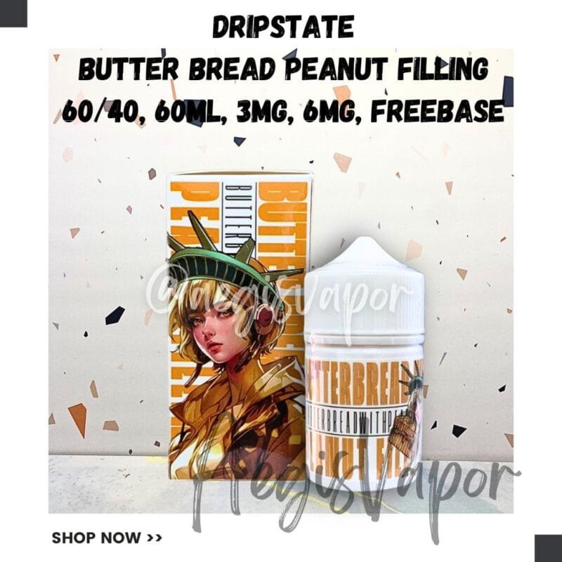 DRIPSTATE BUTTER BREAD PEANUT FILLING 60ML FREEBASE