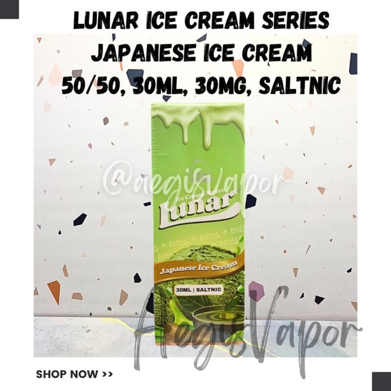 LUNAR ICE CREAM JAPANESE MATCHA SALTNIC 30ML 30MG