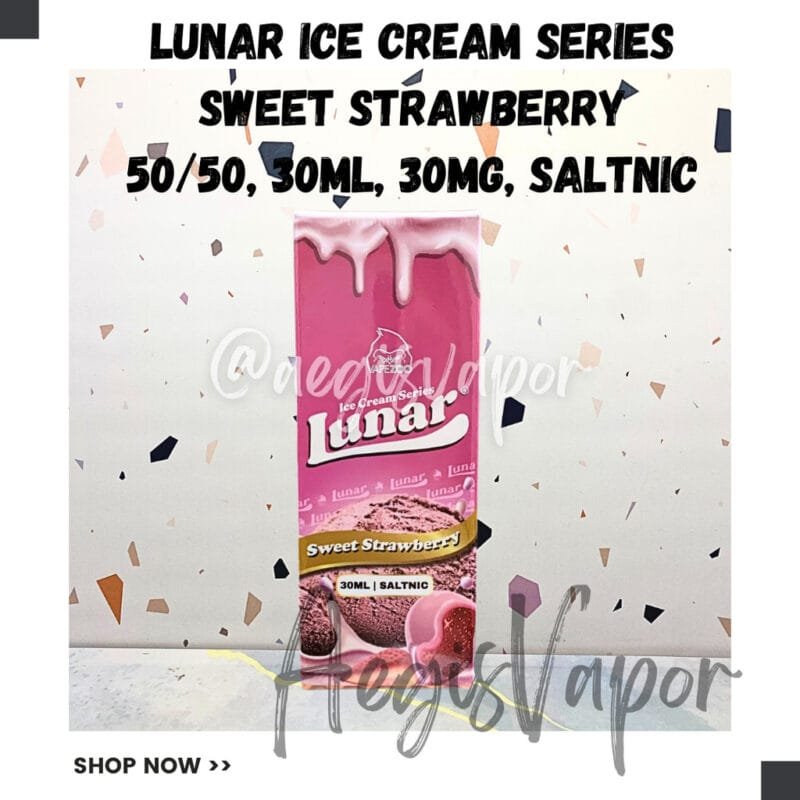 LUNAR ICE CREAM STRAWBERRY SALTNIC 30ML 30MG