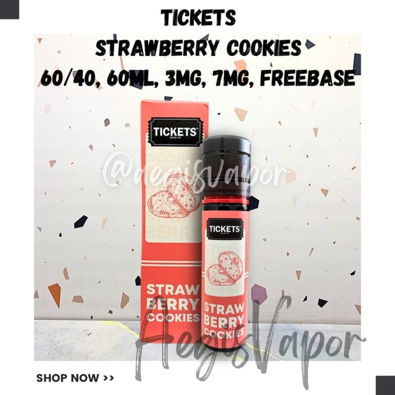 Tickets Strawberry Cookies 60ml