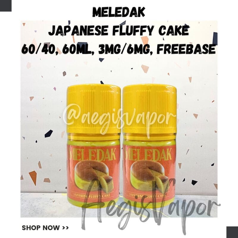 Meledak Japanese Fluffy Cake 60ml Freebase