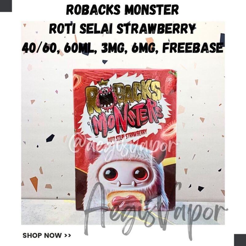 Roback Roti Selai Strawberry 60ml Freebase