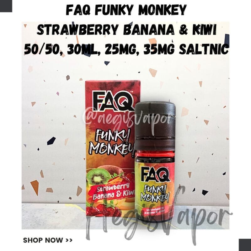 Faq Funky Monkey ORI Strawberry Banana Kiwi 30ml Salt Nic