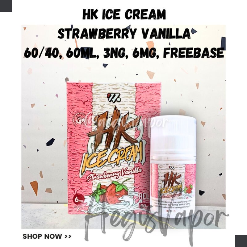 Happi Krunch Ice Cream Strawberry Vanilla 60ml