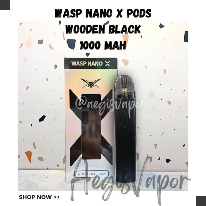 Wasp Nano X Pod Wooden Black 1000mah