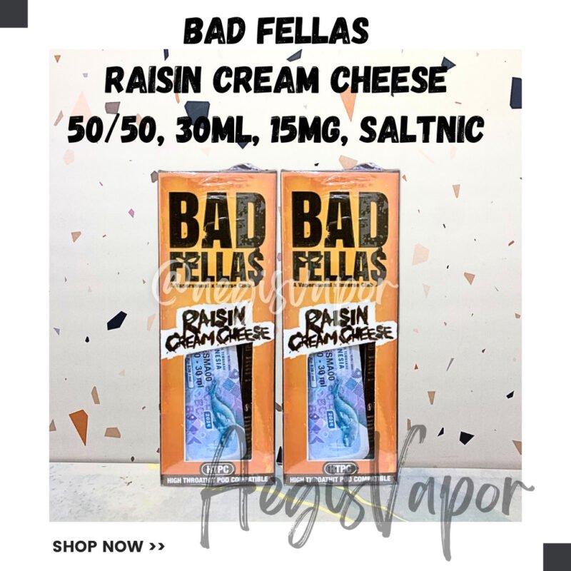 Bad Fellas Raisin Cream Cheese Pod Friendly 30ml 15mg