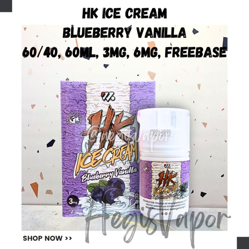 Happi Krunch Ice Cream Blueberry Vanilla 60ml