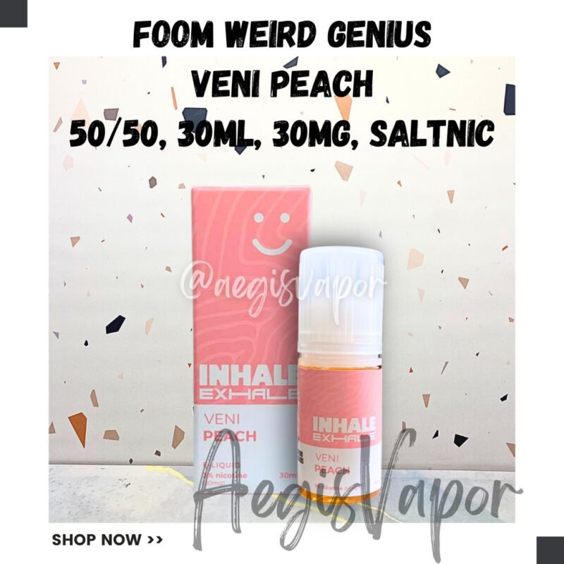 Foom Veni Peach Weird Genius WG 30ml 30mg Salt Nic