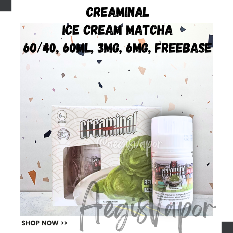 Creaminal Ice Cream Matcha 60ml Freebase