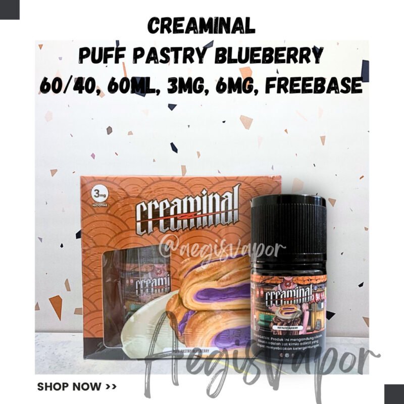 Creaminal Puff Pastry Blueberry 60ml Freebase