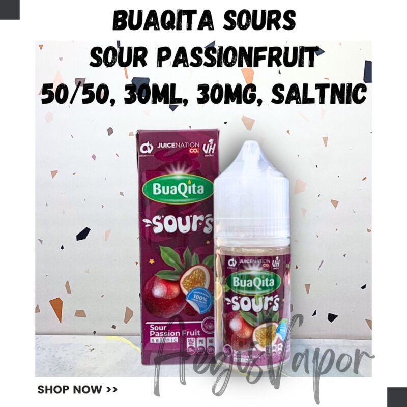 Buaqita Sours Passion Fruit 30ml 30mg Saltnic