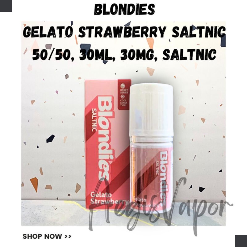 Blondies Gelato Strawberry Saltnic 30ml 30mg