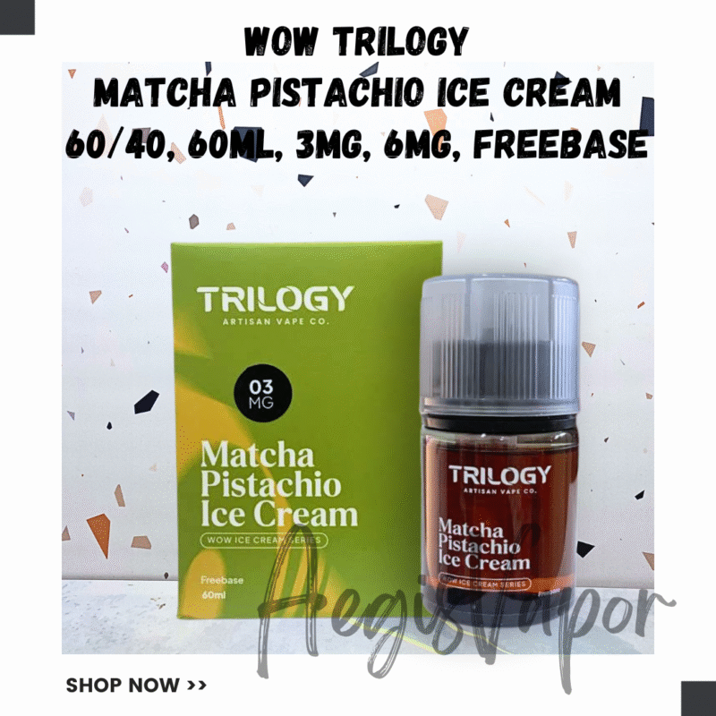 Wow Trilogy Matcha Pistachio Ice Cream 60ml Freebase