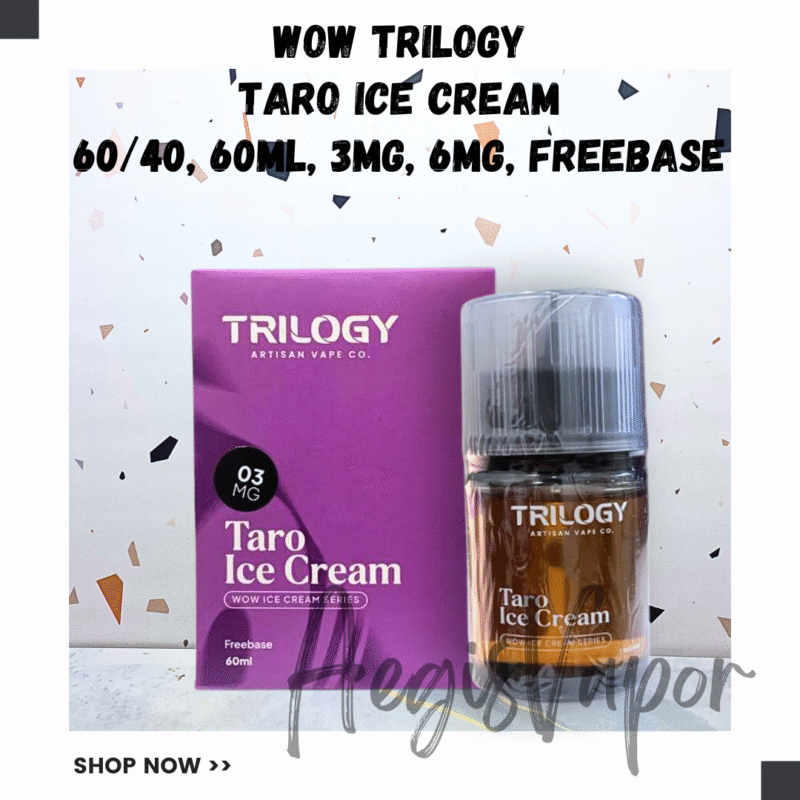 Wow Trilogy Taro Ice Cream 60ml Freebase