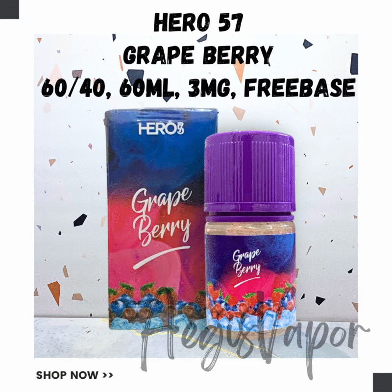 Hero57 Grape Berry 60ml Freebase