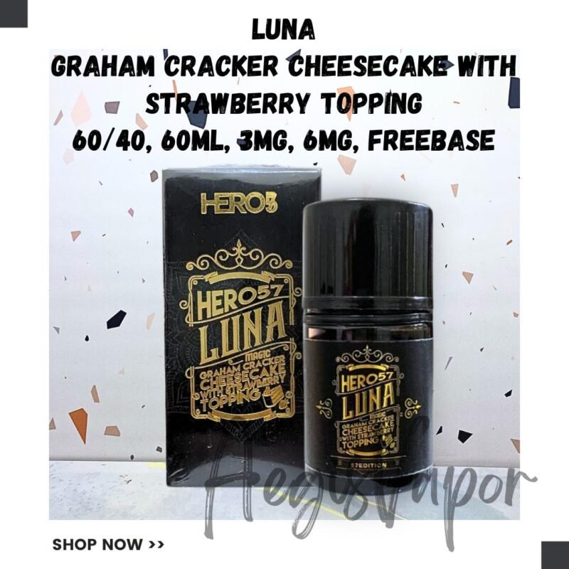 Hero57 Luna Graham Crackers Cheesecake Strawberry 60ml Freebase