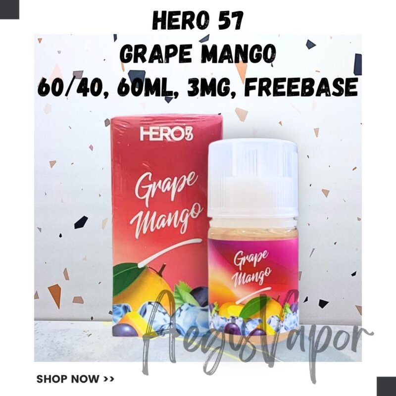 Hero57 Grape Mango 60ml Freebase