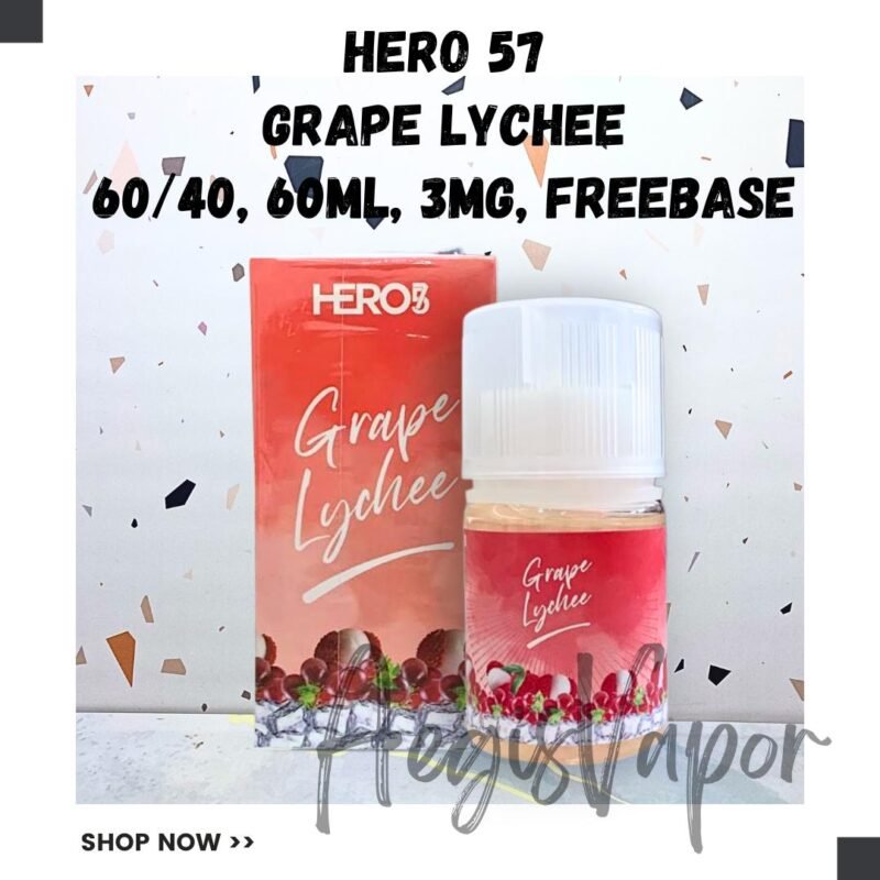 Hero57 Grape Lychee 60ml Freebase