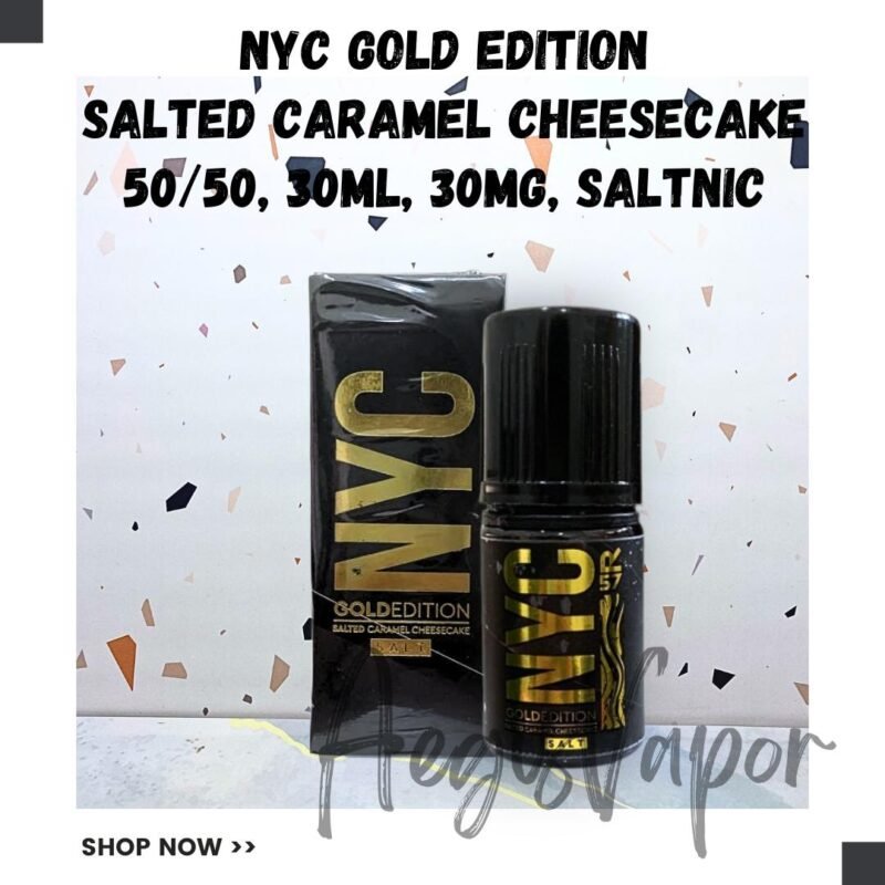 Nyc Gold Edition Salted Caramel Cheesecake 30ml Saltnic