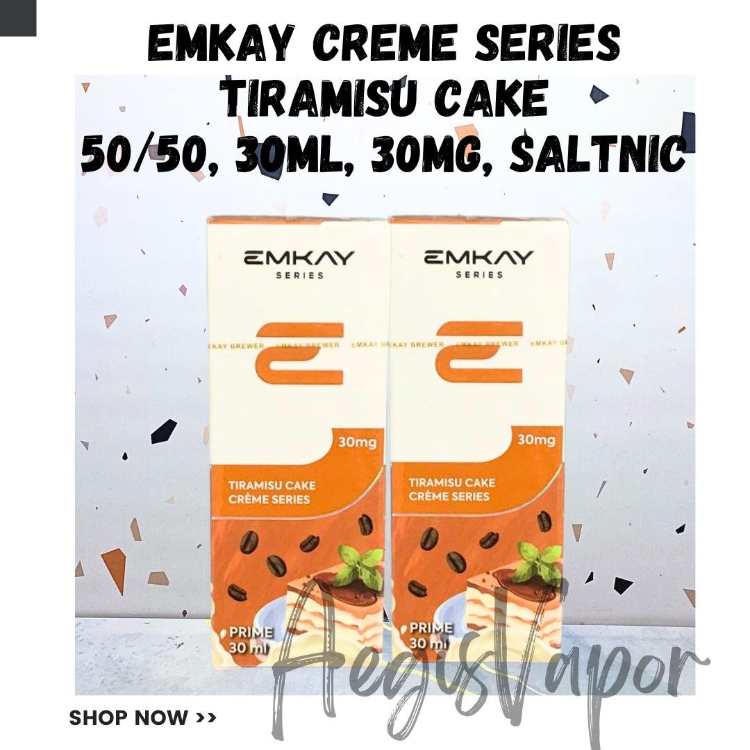 Emkay Creme Tiramisu Cake 30ml 30mg Saltnic
