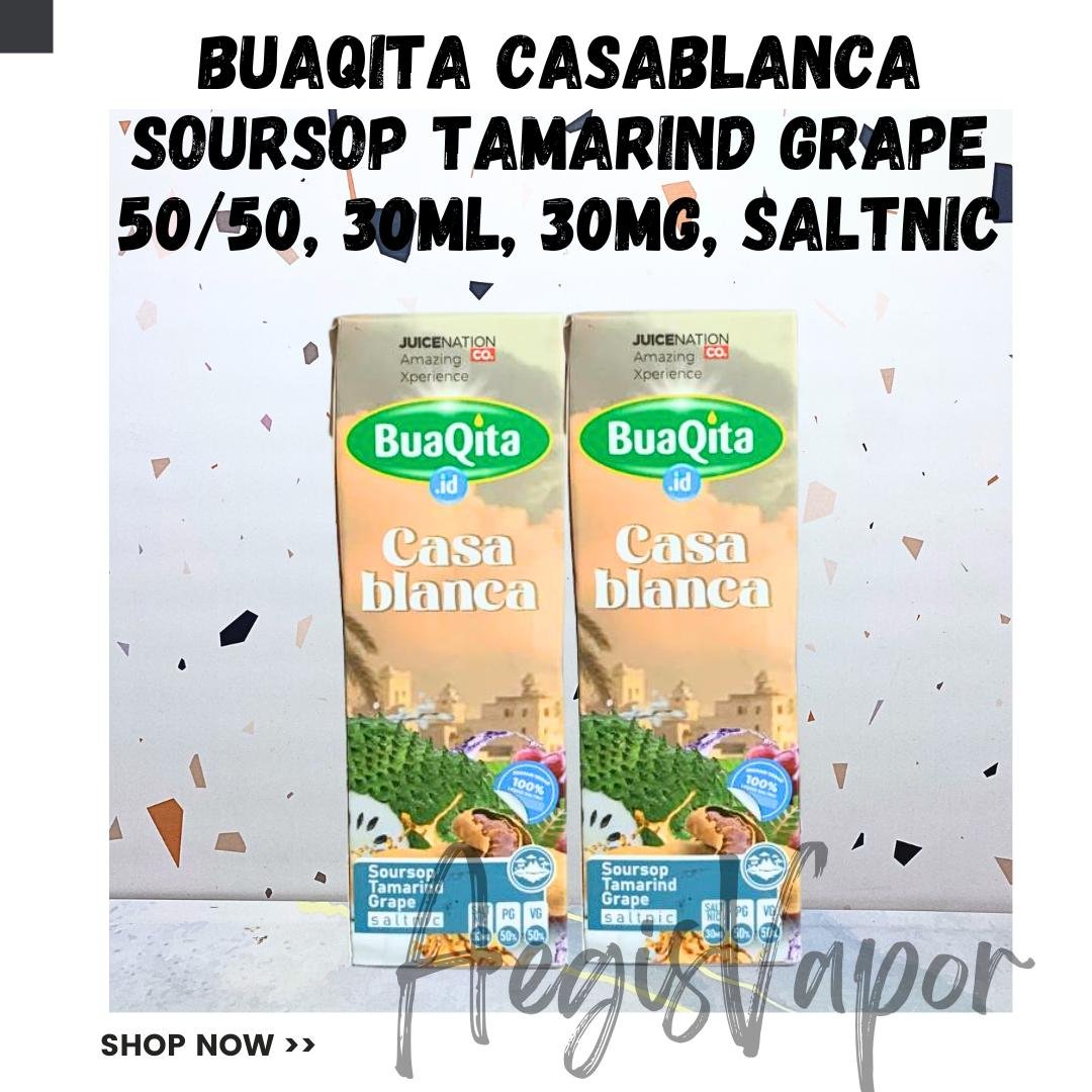 Buaqita Casablanca Soursop Tamarind Grape 30ml 30mg Saltnic