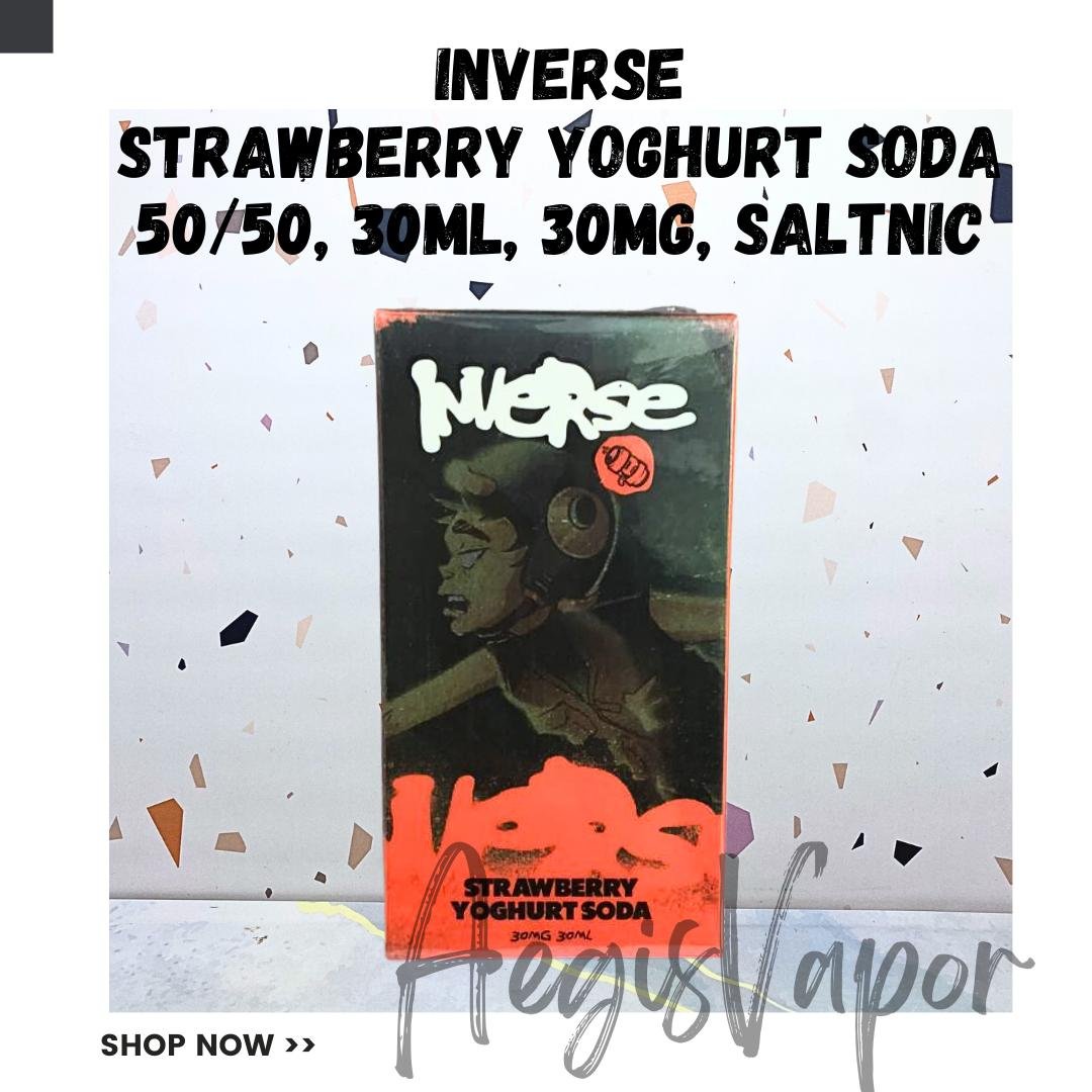 Inverse Strawberry Yoghurt Soda 30ml 30mg Saltnic