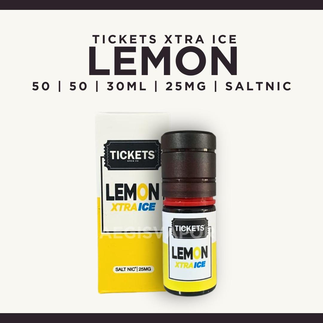 Tickets Xtra Ice Lemon 30ml 25mg Saltnic