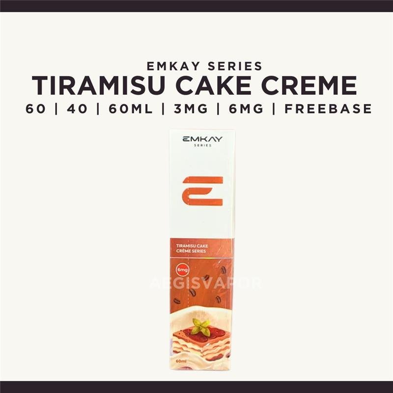 Emkay Series Tiramisu Cake Creme 60ml Freebase