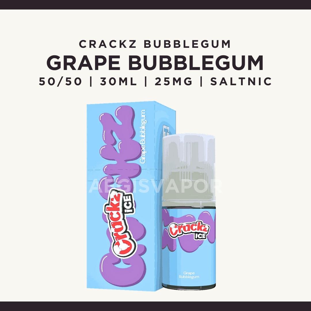Crackz Bubblegum Grape 30ml 25mg Saltnic