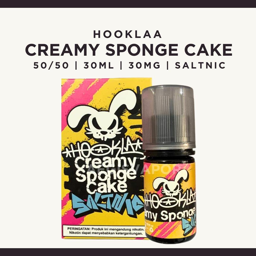 Hookla Creamy Sponge Cake 30ml 30mg Saltnic