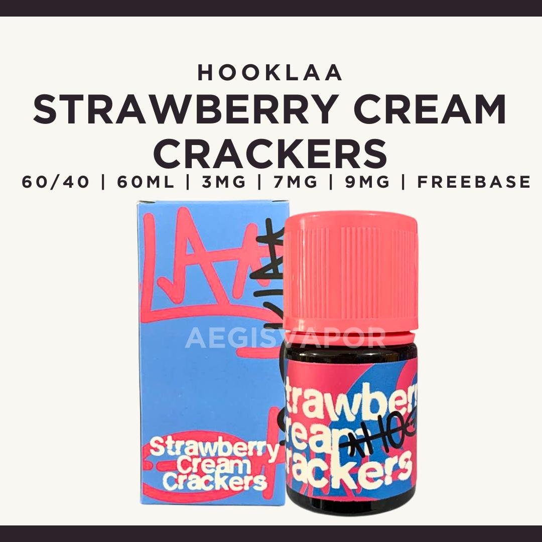Hookla Strawberry Cream Crackers 60ml Freebase