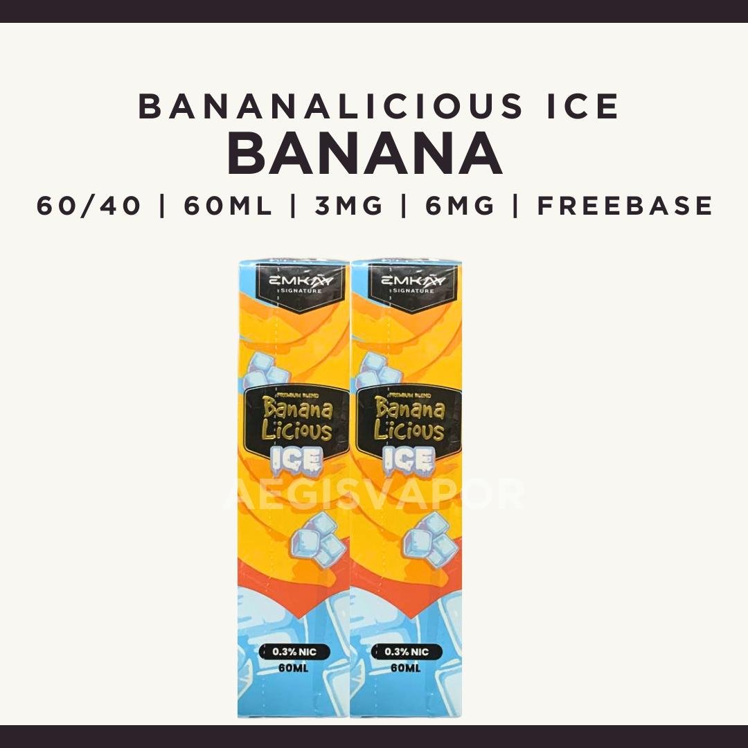 Bananalicious Ice 60ml Freebase