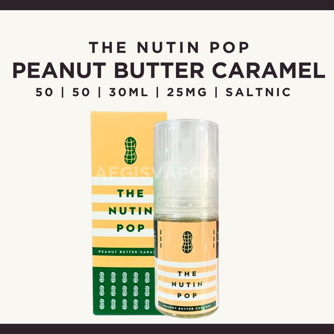 The Nutin Pop Peanut Butter Caramel 30ml 30mg Saltnic