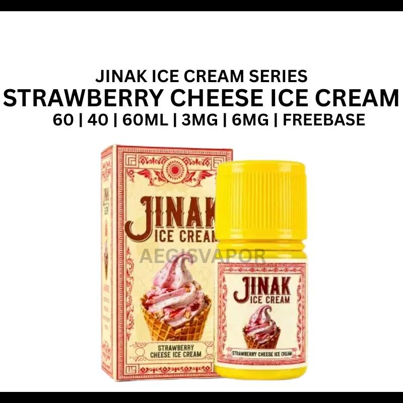 Jinak Strawberry Cheese Ice Cream 60ml Freebase