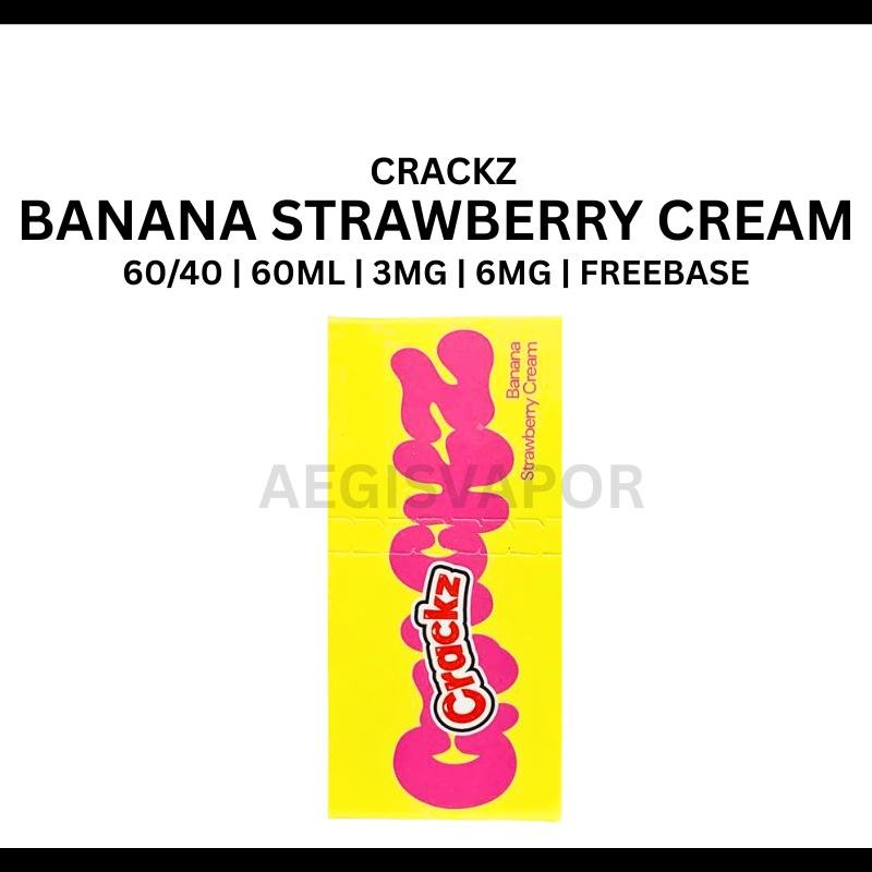 Crackz Ice Banana Strawberry Cream 60ml Freebase