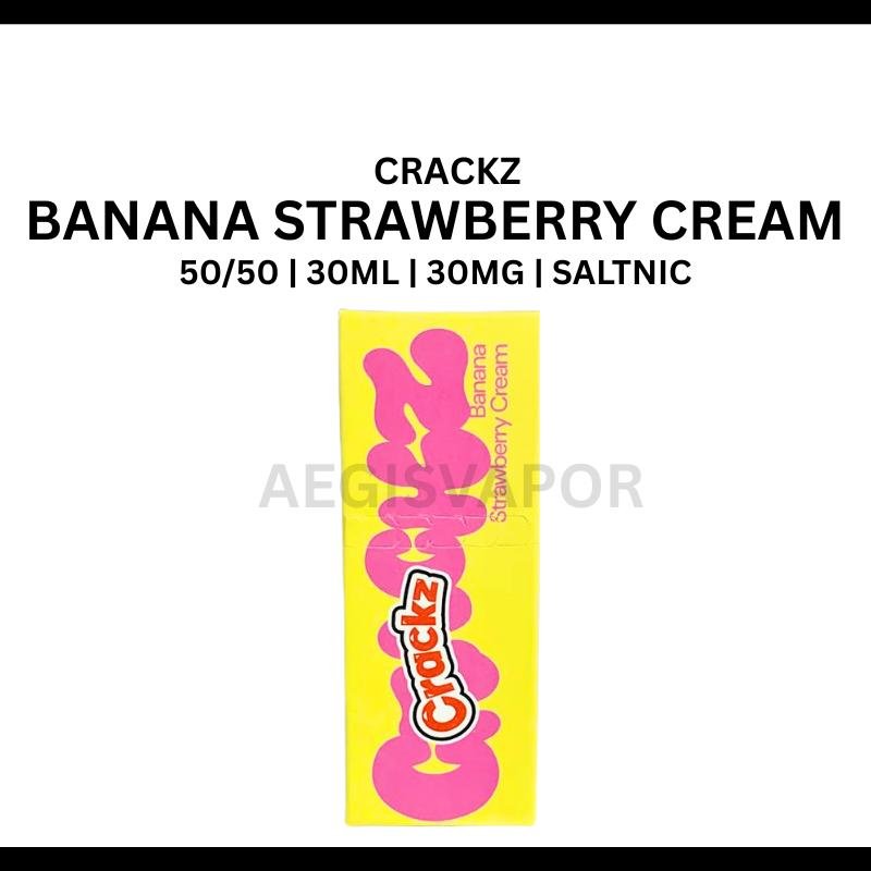 Crackz Ice Banana Strawberry Cream 30ml Saltnic