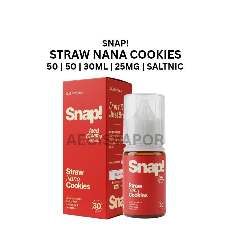 Snap Straw Nana Cookies 30ml 30mg Saltnic